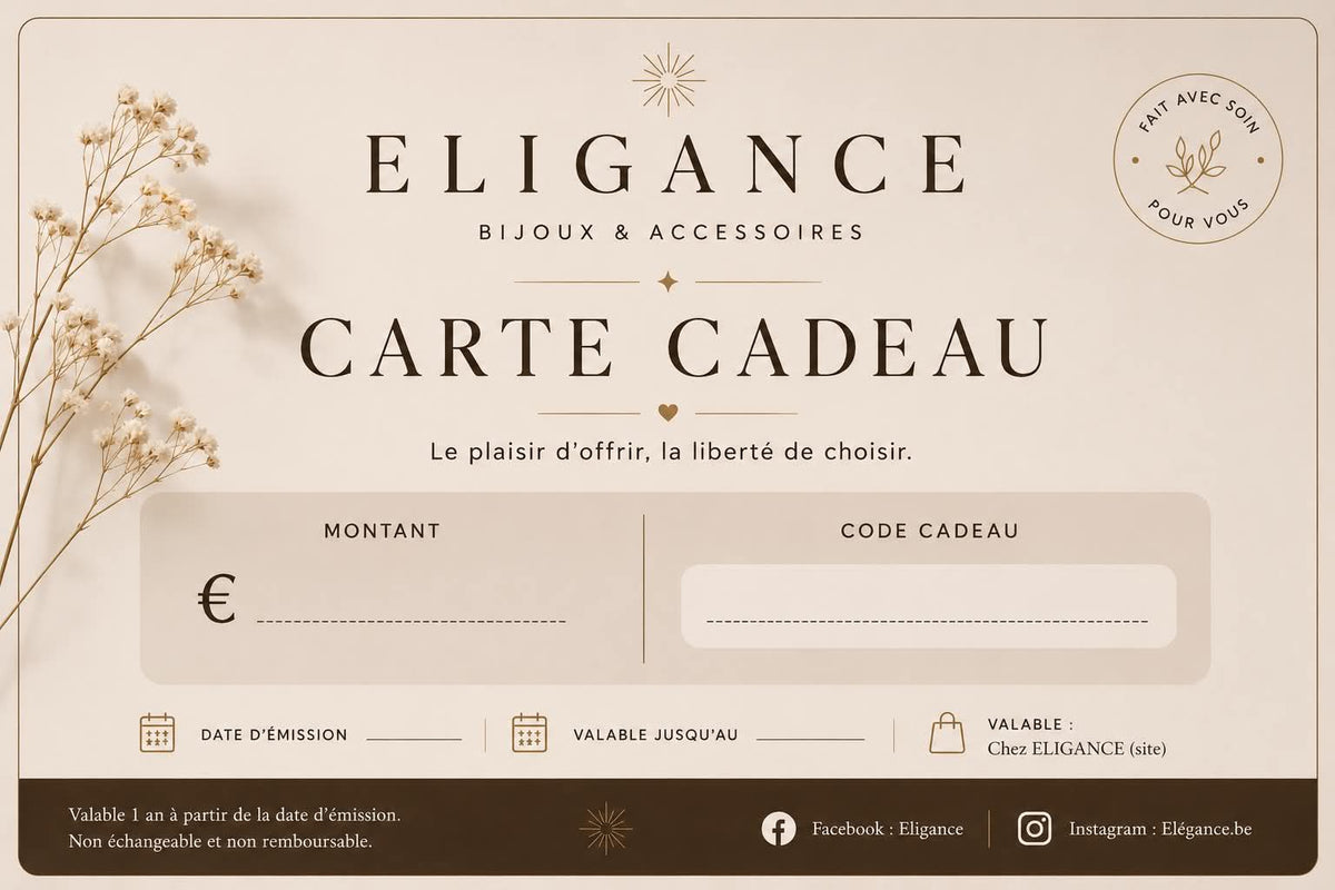 Carte cadeau ELIGANCE
